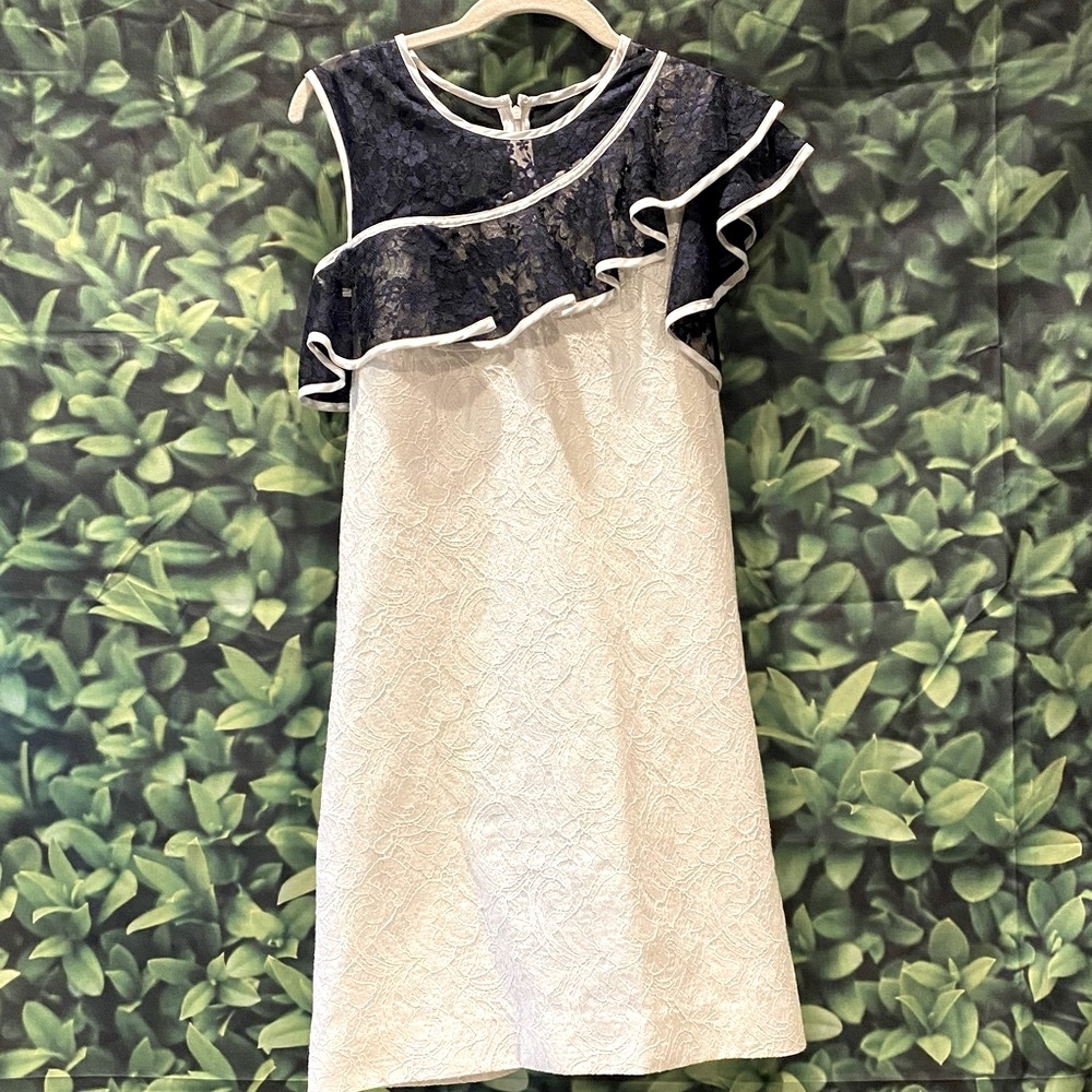 Nha Khan Dress White and Blue
